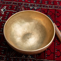 【一点物】アンティックシンギングボウル【音階:F#】 1523g(スティック付属) - サブ3