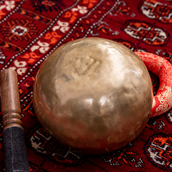 【一点物】アンティックシンギングボウル【音階:F】約820g(スティック付属) - サブ4