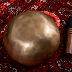 【一点物】アンティックシンギングボウル【音階:F#】約1050g(スティック付属) - サブ4