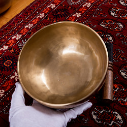 【一点物】アンティックシンギングボウル【音階:F#】約1050g(スティック付属) - サブ5
