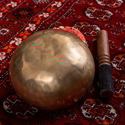 【一点物】アンティックシンギングボウル【音階:E】約855g(スティック付属) - サブ4