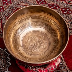 【一点物】チベタンアンティックシンギングボウル【音階:A】約1115g(スティック付属)の商品写真