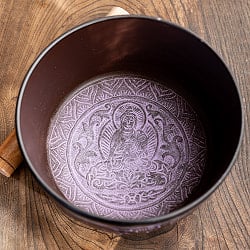 ライトウェイトシンギングボウル　宝生如来　ラトナ サンバヴァ〔直径：約16.2cm〕 - サブ4