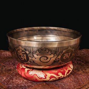 【一点物】チベタンアンティックシンギングボウル【音階：E】約1625g(スティック付属)