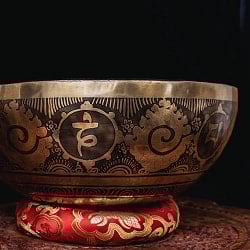 【一点物】チベタンアンティックシンギングボウル【音階：C#】約2684g(スティック付属) - サブ2