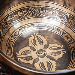 【一点物】チベタンアンティックシンギングボウル【音階：C#】約2684g(スティック付属) - サブ4