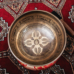 【一点物】チベタンアンティックシンギングボウル【音階：G】約1399g(スティック付属) - サブ3