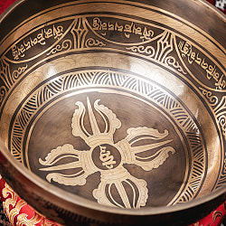 【一点物】チベタンアンティックシンギングボウル【音階：G】約1399g(スティック付属) - サブ4