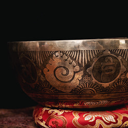 【一点物】チベタンアンティックシンギングボウル【音階：F】約2274g(スティック付属) - サブ2
