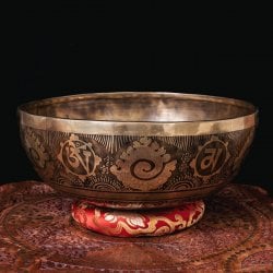 【一点物】チベタンアンティックシンギングボウル【音階:Bb】約4640g(スティック付属)(ID-SINGBOWLANT-1850)