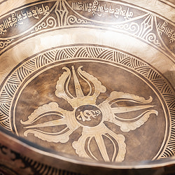 【一点物】チベタンアンティックシンギングボウル【音階：C#】約5535g(スティック付属) - サブ4