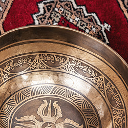 【一点物】チベタンアンティックシンギングボウル【音階：A】約1099g(スティック付属) - サブ5