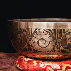 【一点物】チベタンアンティックシンギングボウル【音階：E】約1508g(スティック付属) - サブ2