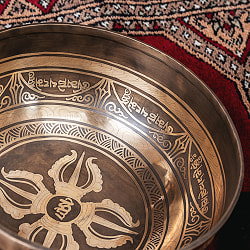 【一点物】チベタンアンティックシンギングボウル【音階：E】約1508g(スティック付属) - サブ5