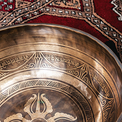 【一点物】チベタンアンティックシンギングボウル【音階：F】約2287g(スティック付属) - サブ5