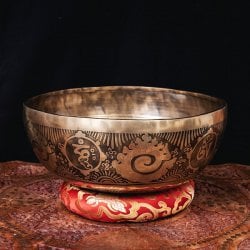 【一点物】チベタンアンティックシンギングボウル【音階:F】約2287g(スティック付属)(ID-SINGBOWLANT-1855)