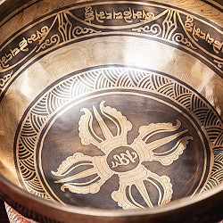 【一点物】チベタンアンティックシンギングボウル【音階：E】約1635g(スティック付属) - サブ4