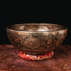 【一点物】チベタンアンティックシンギングボウル【音階:D】約2789g(スティック付属)(ID-SINGBOWLANT-1861)