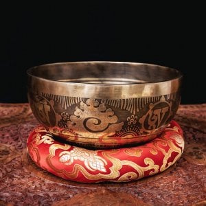 【一点物】チベタンアンティックシンギングボウル【音階：D】約963g(スティック付属)
