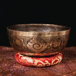【一点物】チベタンアンティックシンギングボウル【音階：D】約1789g(スティック付属)