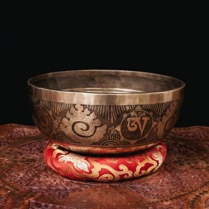 【一点物】チベタンアンティックシンギングボウル【音階：E】約1682g(スティック付属)