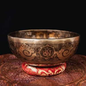 【一点物】チベタンアンティックシンギングボウル【音階：E】約2632g(スティック付属)