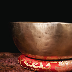 【一点物】アンティックシンギングボウル【音階：E】約2266g(スティック付属) - サブ2