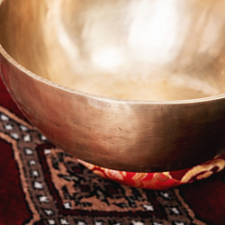 【一点物】アンティックシンギングボウル【音階：E】約2266g(スティック付属) - サブ4