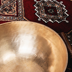 【一点物】アンティックシンギングボウル【音階：E】約2266g(スティック付属) - サブ5