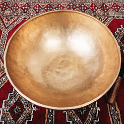 【一点物】アンティックシンギングボウル【音階：C】約3885g(スティック付属) - サブ3