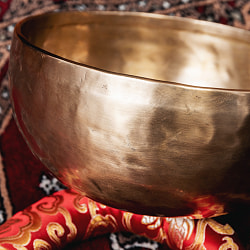 【一点物】アンティックシンギングボウル【音階：F】約1559g(スティック付属) - サブ4