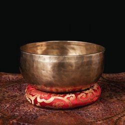 【一点物】アンティックシンギングボウル【音階：F】約1559g(スティック付属)