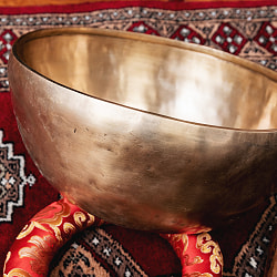 【一点物】アンティックシンギングボウル【音階：A】約2449g(スティック付属) - サブ4