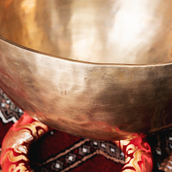 【一点物】アンティックシンギングボウル【音階：D】約4040g(スティック付属) - サブ4