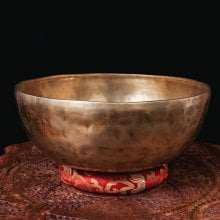 【一点物】アンティックシンギングボウル【音階:Eb】約3940g(スティック付属)