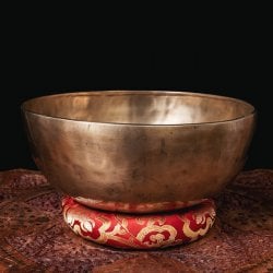 【一点物】アンティックシンギングボウル【音階：C#】約2275g(スティック付属)