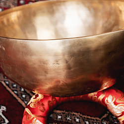【一点物】アンティックシンギングボウル【音階：D】約2428g(スティック付属) - サブ4