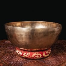 【一点物】アンティックシンギングボウル【音階:D】約2428g(スティック付属)