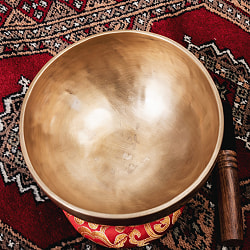 【一点物】アンティックシンギングボウル【音階：C#】約1065g(スティック付属) - サブ3