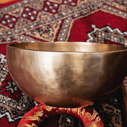 【一点物】アンティックシンギングボウル【音階：C#】約1065g(スティック付属) - サブ4