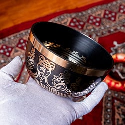 【一点物】高音質ブラックシンギングボウル【音階:G】 645g(スティック付属) - サブ5