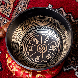 【一点物】高音質ブラックシンギングボウル【音階:Ab】 681g(スティック付属) - サブ3