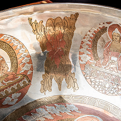 【一点物】細密彫り ホワイトシンギングボウル 直径26cm 音程G - サブ5