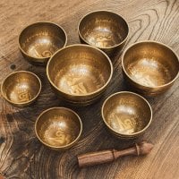 チャクラ シンギングボウルセット 彫り込み仕上