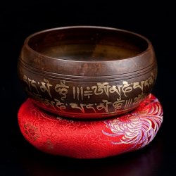 【一点物】チベタンシンギングボウル【音階:E】 336g(スティック付属)の商品写真