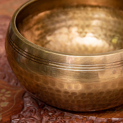 槌目付きティッカシンギングボウル 約15.5cm〔スティック付属〕 - サブ2