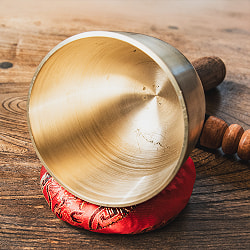 ハンドル付き 高音質シンギングボウル 直径10cm 長さ22cm程度 - サブ3