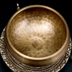 槌目付きティッカシンギングボウル 約9.7cm×約4.9cm〔スティック付属〕 - サブ3