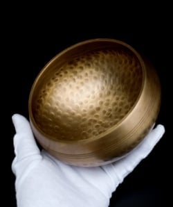 槌目付きティッカシンギングボウル 約14.2cm〔スティック付属〕 - サブ5