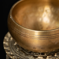 槌目付きティッカシンギングボウル 約10.5cm 〔スティック付属〕 - サブ2